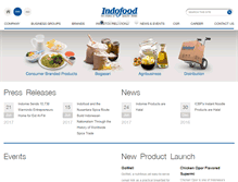 Tablet Screenshot of indofood.com